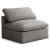 Plush Velvet Standard Comfort Modular Armless Chair
