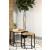 Adger 2-piece Wood/Iron Hexagon Nesting Tables