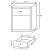 Coquette 1-drawer Rectangular Mirrored Accent Table