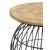 Bernardo Round Accent Table with Bird Cage Base