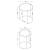 Maylin 2-piece Round Glass Top Nesting Tables