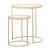 Maylin 2-piece Round Glass Top Nesting Tables