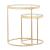Maylin 2-piece Round Glass Top Nesting Tables