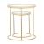 Maylin 2-piece Round Glass Top Nesting Tables