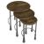 Deja 3-piece Round Wood Nesting Table