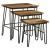 Nayeli 3-piece Nesting Table with Hairpin Legs