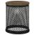 Aurora Round Accent Table with Drum Base