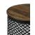 Aurora Round Accent Table with Drum Base