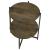 Axel Round Accent Table with Open Shelf