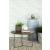 Yaritza Round Wood Accent Table with Triangle Wire Base