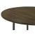 Yaritza Round Wood Accent Table with Triangle Wire Base