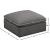 Plush Velvet Standard Comfort Modular Ottoman