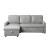 Brandolyn Polyester Fabric Reversible Sectional w/Pull-out Bed & Hidden Storage