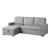 Brandolyn Polyester Fabric Reversible Sectional w/Pull-out Bed & Hidden Storage