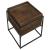 Ondrej Square Wood Accent Table with Removable Top Tray