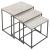 Caine 3-piece Nesting Table with Marble Top