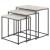 Caine 3-piece Nesting Table with Marble Top