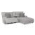 Acklen Place 3-Piece Polyester Power Reclining Sectional Sofa w/RAF Chaise & Console