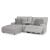 Acklen Place 3-Piece Polyester Power Reclining Sectional Sofa w/LAF Chaise & Console