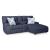 Acklen Place 3-Piece Polyester Power Reclining Sectional Sofa w/RAF Chaise & Console
