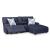 Acklen Place 3-Piece Polyester Power Reclining Sectional Sofa w/RAF Chaise & Console