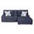 Acklen Place 3-Piece Polyester Power Reclining Sectional Sofa w/RAF Chaise & Console