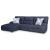 Acklen Place 3-Piece Polyester Power Reclining Sectional Sofa w/LAF Chaise