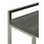 Dani Rectangular Snack Table with Metal Base
