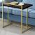Dani Rectangular Snack Table with Metal Base