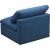 Plush Velvet Standard Comfort Modular Armless Chair