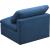 Plush Velvet Standard Comfort Modular Armless Chair
