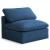 Plush Velvet Standard Comfort Modular Armless Chair