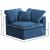 Plush Velvet Standard Comfort Modular Corner Chair