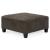 Navi Faux Leather Oversized Accent Ottoman