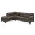Navi 2-Piece Faux Leather L-Shaped Sectional Sofa w/Left Arm Chaise Facing