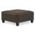 Navi Faux Leather Oversized Accent Ottoman