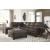 Navi Faux Leather Oversized Accent Ottoman