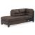 Navi 2-Piece Faux Leather L-Shaped Sectional Sofa w/Left Arm Chaise Facing