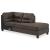 Navi 2-Piece Faux Leather L-Shaped Sectional Sleeper w/Right Arm Chaise Facing