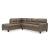 Navi 2-Piece Faux Leather L-Shaped Sectional Sofa w/Left Arm Chaise Facing