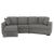 Logansport Fabric 2-Piece Sectional with Pull-out Ottoman