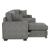 Logansport Fabric 2-Piece Sectional with Pull-out Ottoman