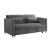 Greenway Velvet Convertible Studio Sofa with Pull-out Bed
