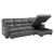Michigan Polyester Fabric Sectional Sofa w/Pull-out Bed & Hidden Storage