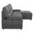 Michigan Polyester Fabric Sectional Sofa w/Pull-out Bed & Hidden Storage