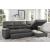 Michigan Polyester Fabric Sectional Sofa w/Pull-out Bed & Hidden Storage