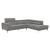 Medora Fabric Sectional, Right Chaise Facing
