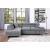 Cruz Velvet Left Chaise Facing Sectional Sofa