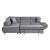 Cruz Velvet Left Chaise Facing Sectional Sofa