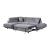 Cruz Velvet Left Chaise Facing Sectional Sofa